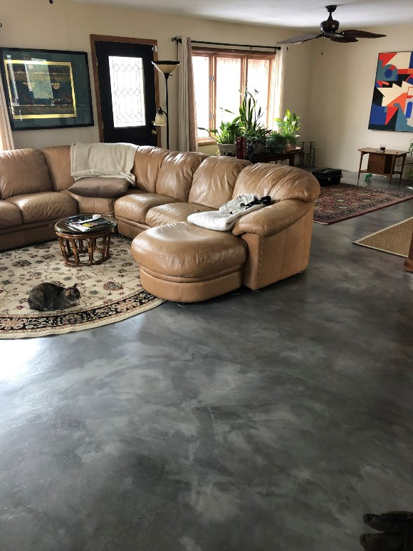 Stained Concrete Floors - Colors, Cost, How To