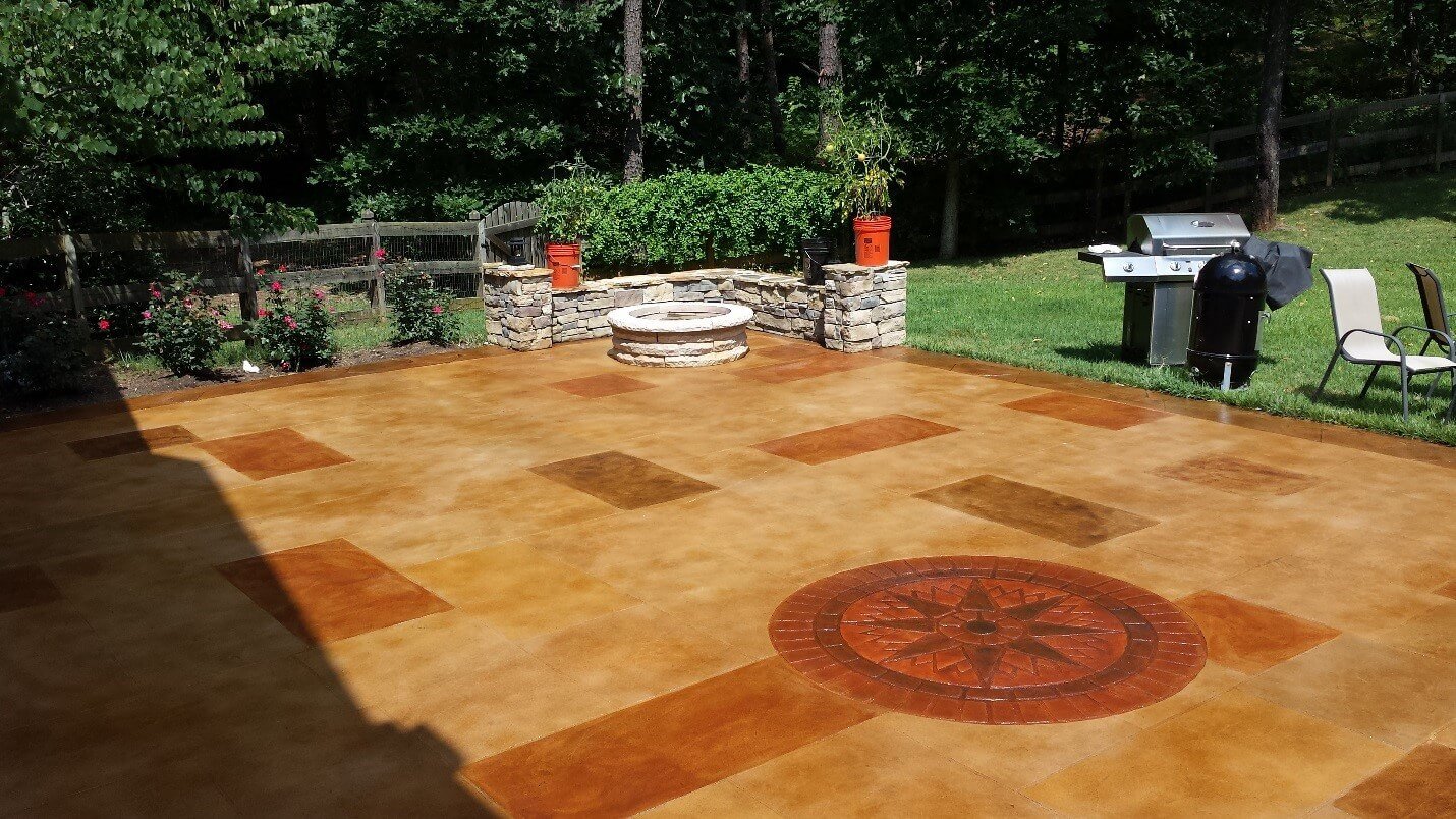 Large patio - tax refund concrete craft