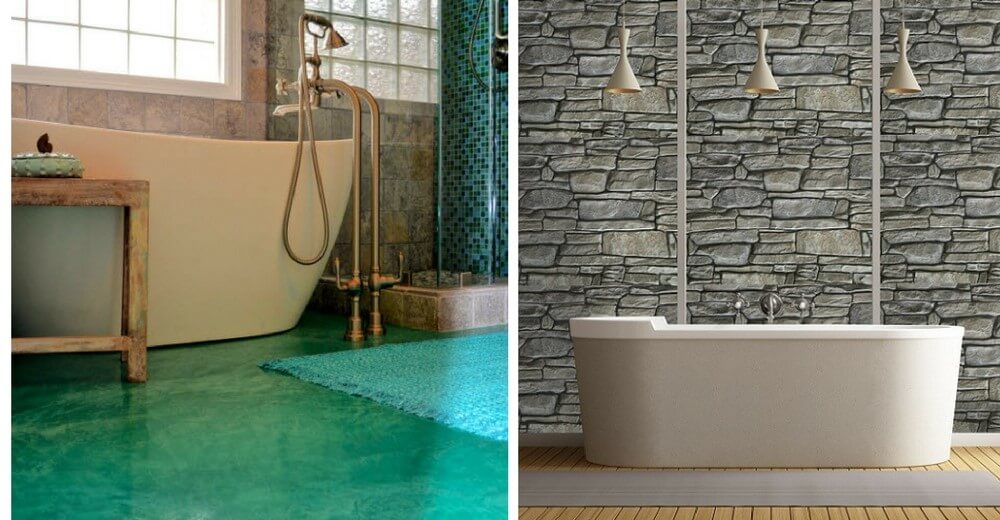 Spa bathroom floor and vertical Spa bathroom floor and vertical