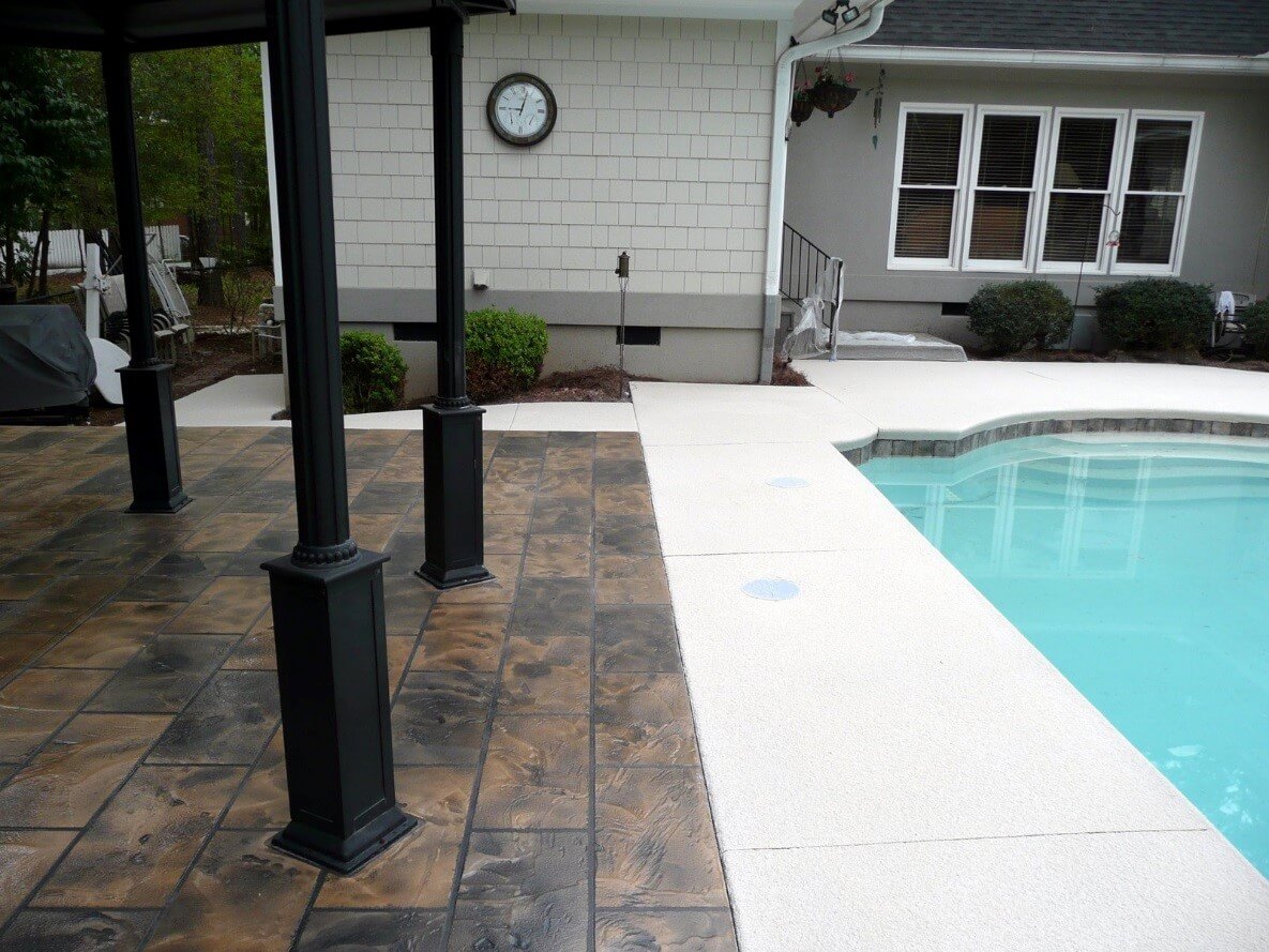 Pool deck - tax refund - concrete craft