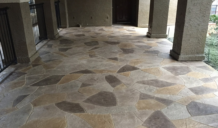 Resurfaced Concrete at Apartment Community