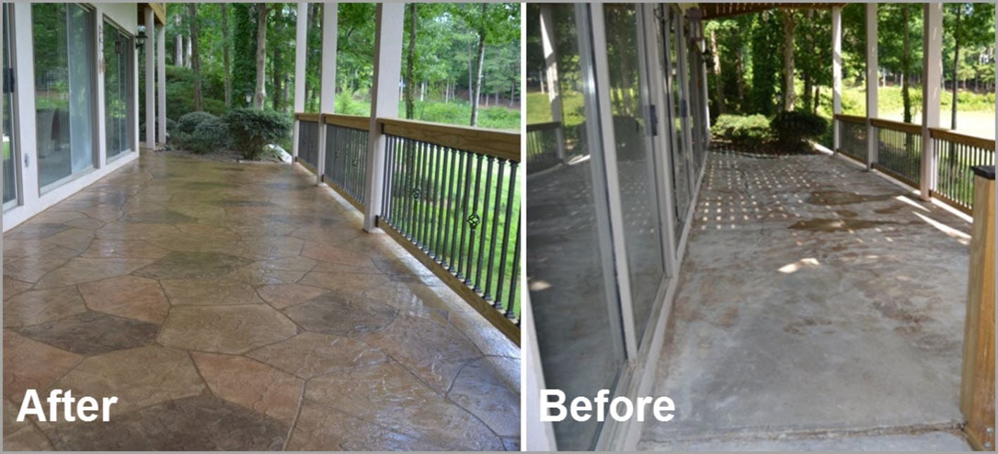 before-after-flagstone-pattern-patio before-after-flagstone-pattern-patio