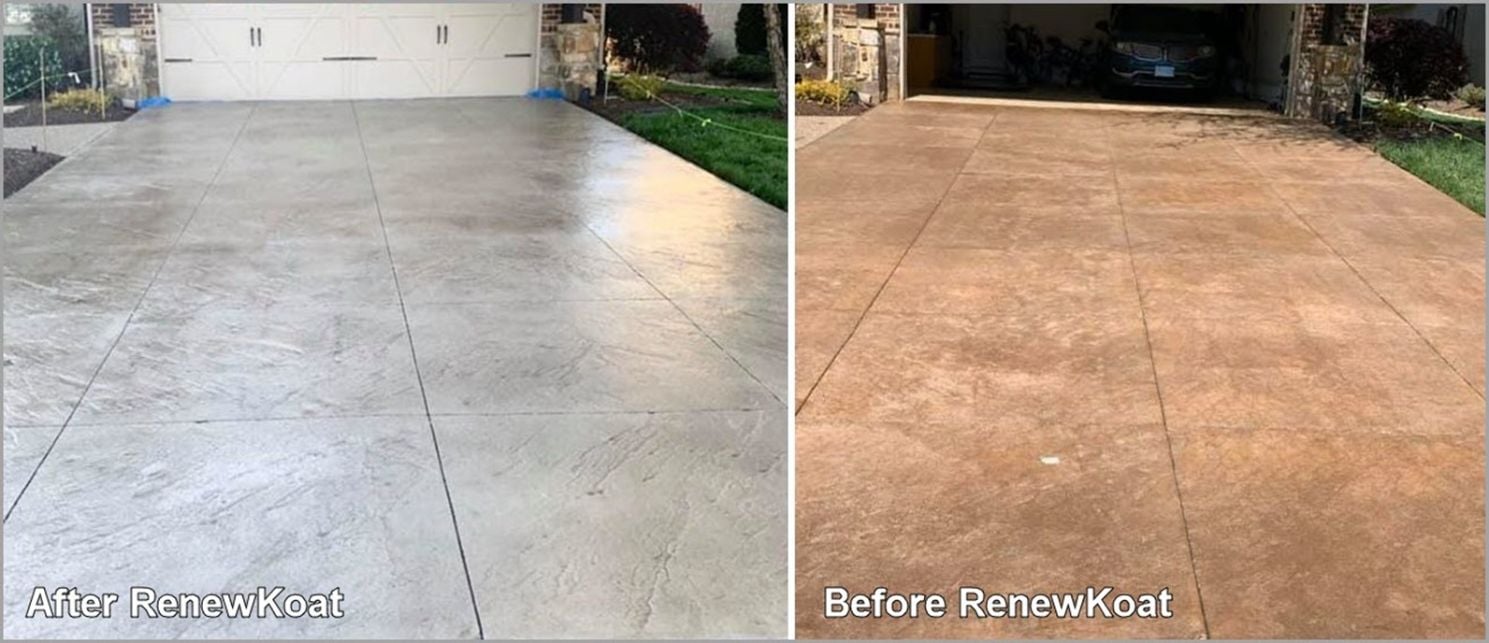 before-after-renewkoat-driveway-home before-after-renewkoat-driveway-home