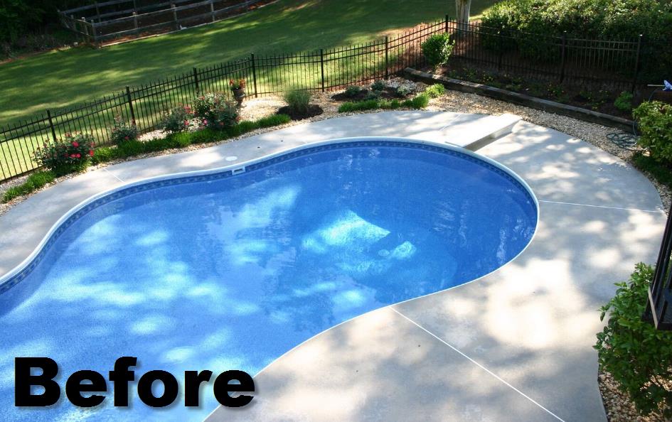 Pool Deck Before