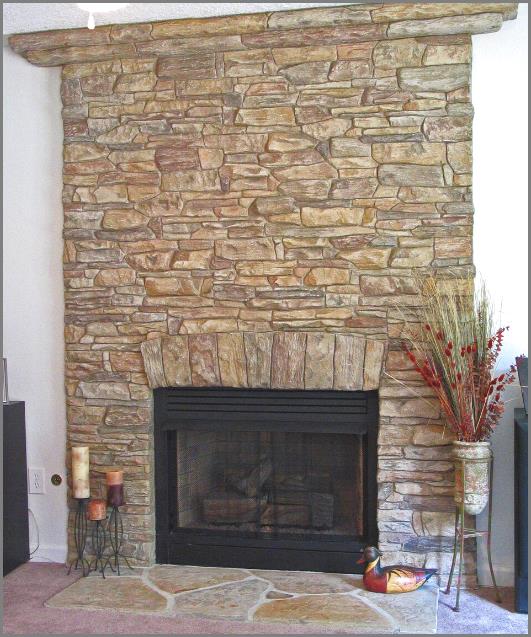 Concrete Fireplace Overlay