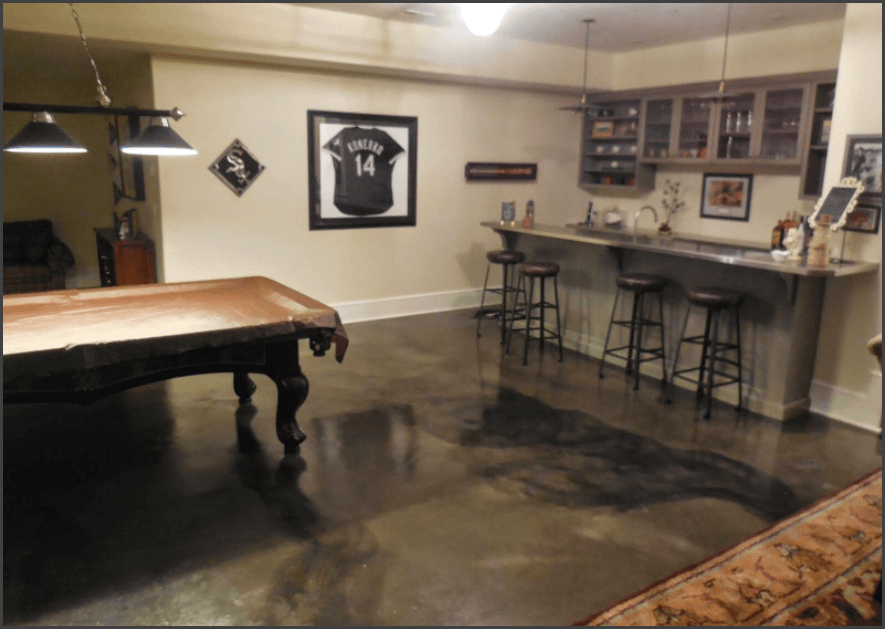 Ignore the Winter Cold with a Game Room in the Basement | Concrete Craft