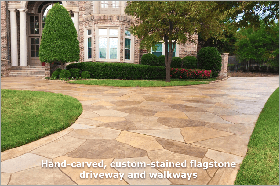 custom-stained-flagstone-driveway-walkway
