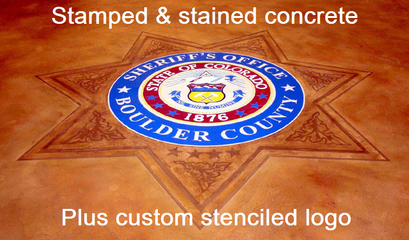 Custom Stencil Concrete Flooring
