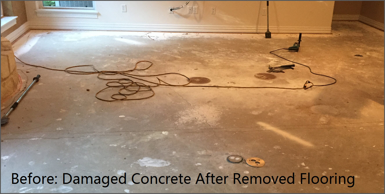 damaged concrete