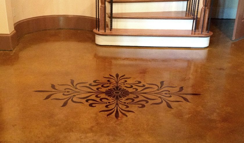 Decorative Concrete Entryway