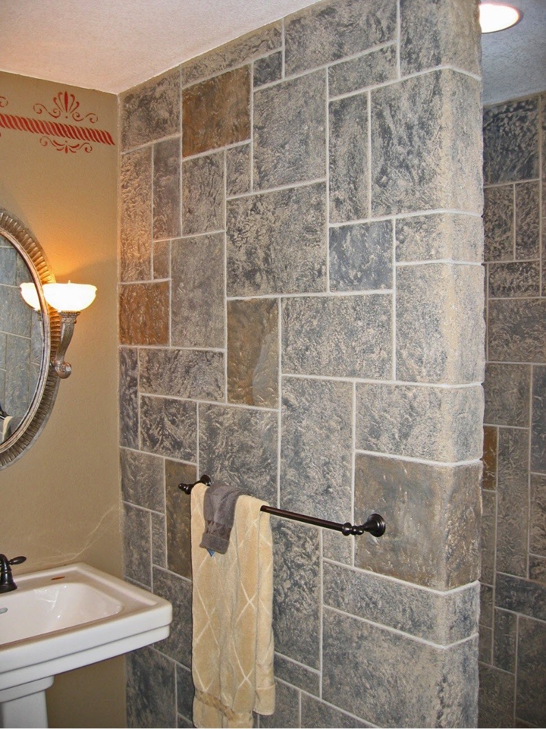 faux-finish-limestone-walls-bathroom faux-finish-limestone-walls-bathroom