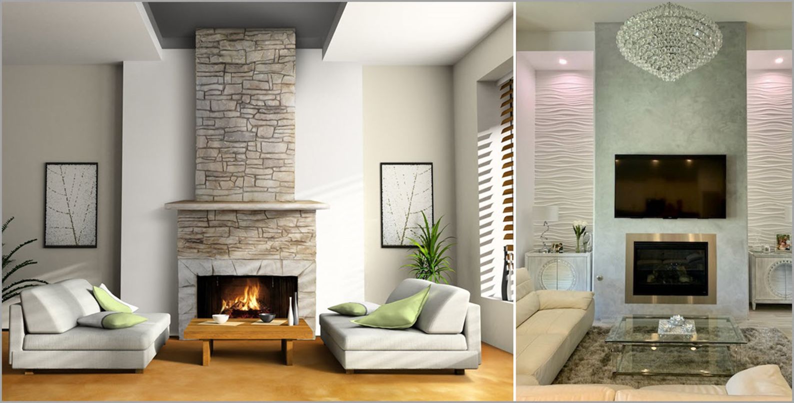 faux-stone-concrete-fireplace