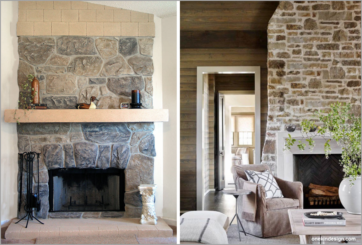 faux-stone-fireplace