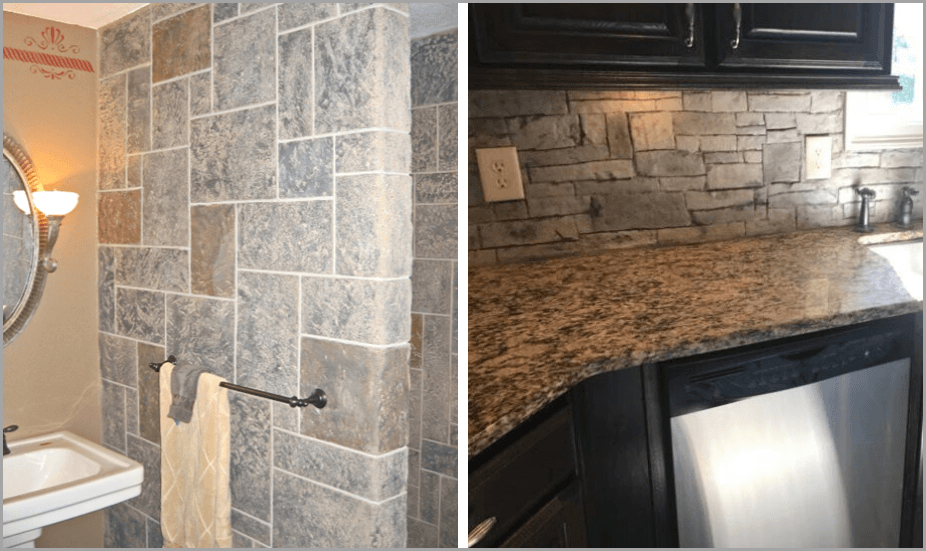 faux-stone-wood-panel-concrete-finishes