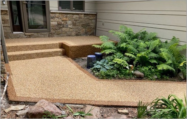 Concrete entryway store