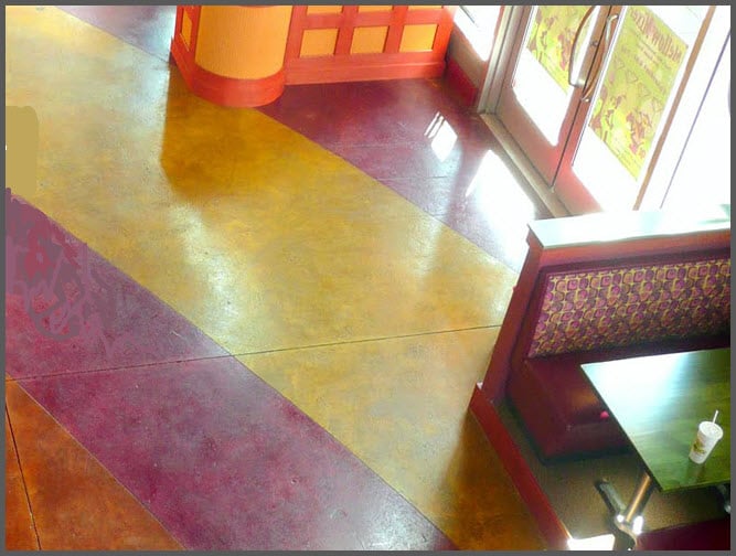 Multicolored Stained Concrete