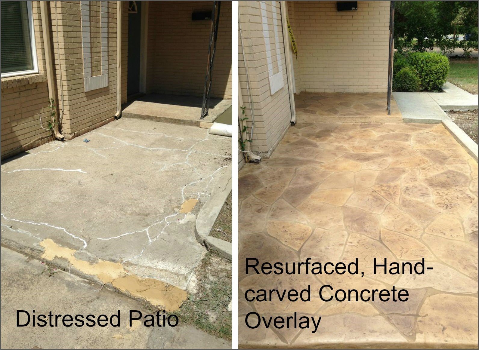 Patio Before and After Patio Before and After