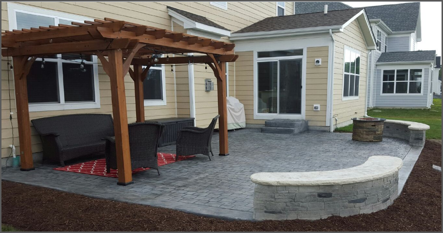 New Patio With Firepit