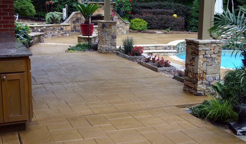 Planter Boxes on a Pool Deck