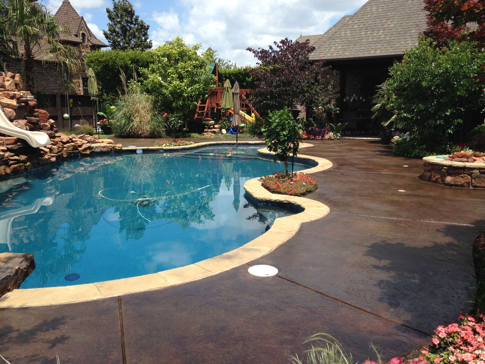 Pool Stained Concrete