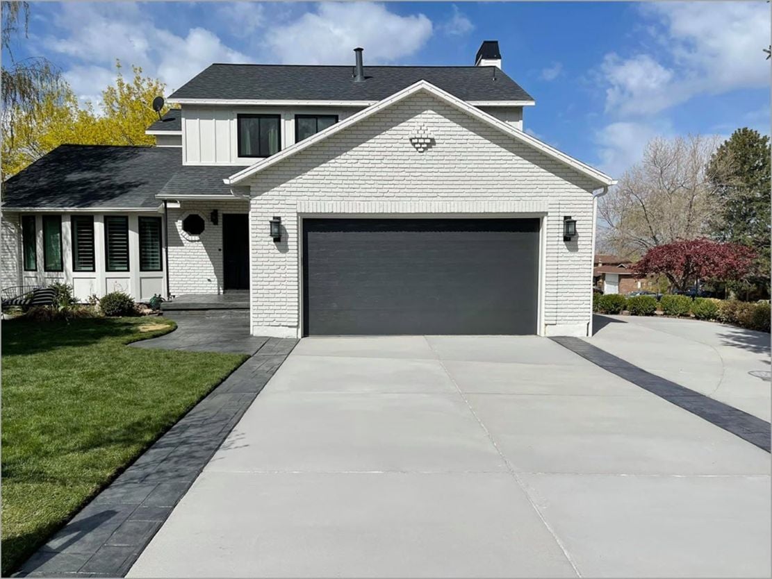 repaired-stamped-stained-concrete-driveway