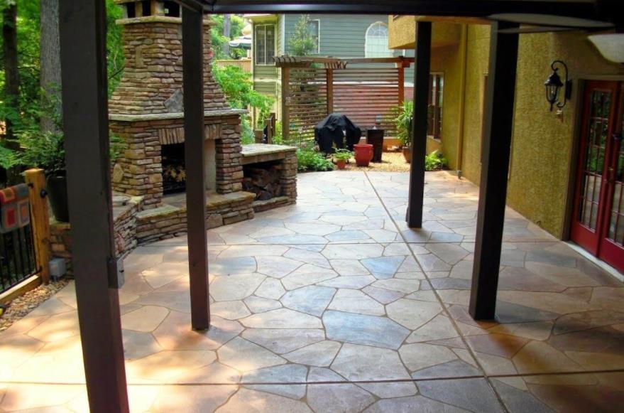 Backyard and Fireplace Backyard and Fireplace