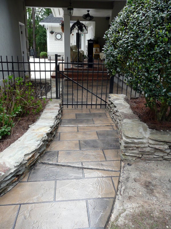 Multi-colored Resurfaced Walkway