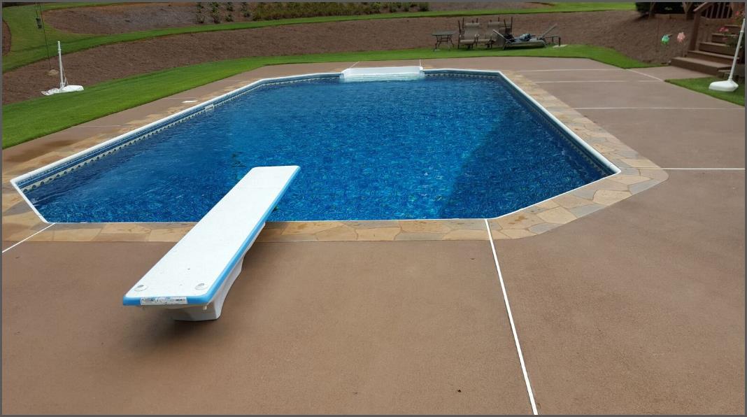 Resurfaced Pool Deck