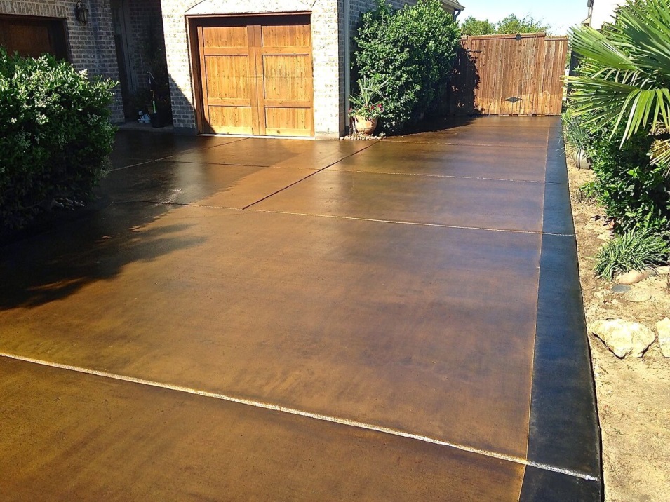 Stained Brown Concrete