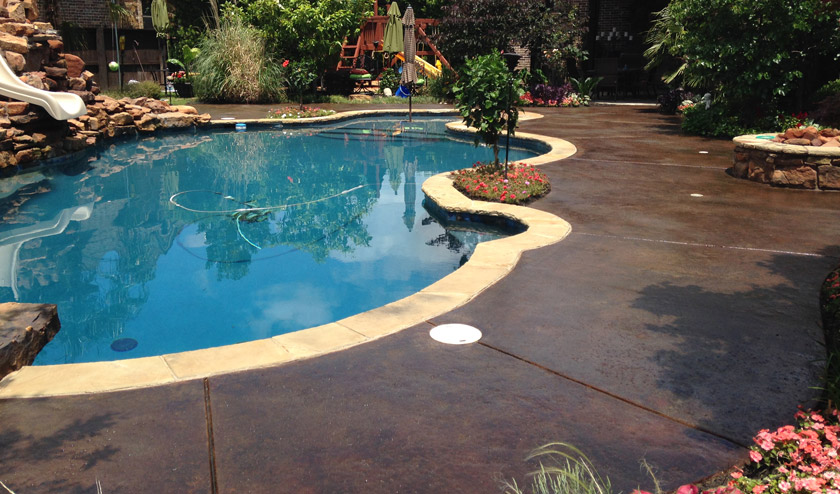 Custom Concrete Pool Decks Custom Concrete Pool Decks