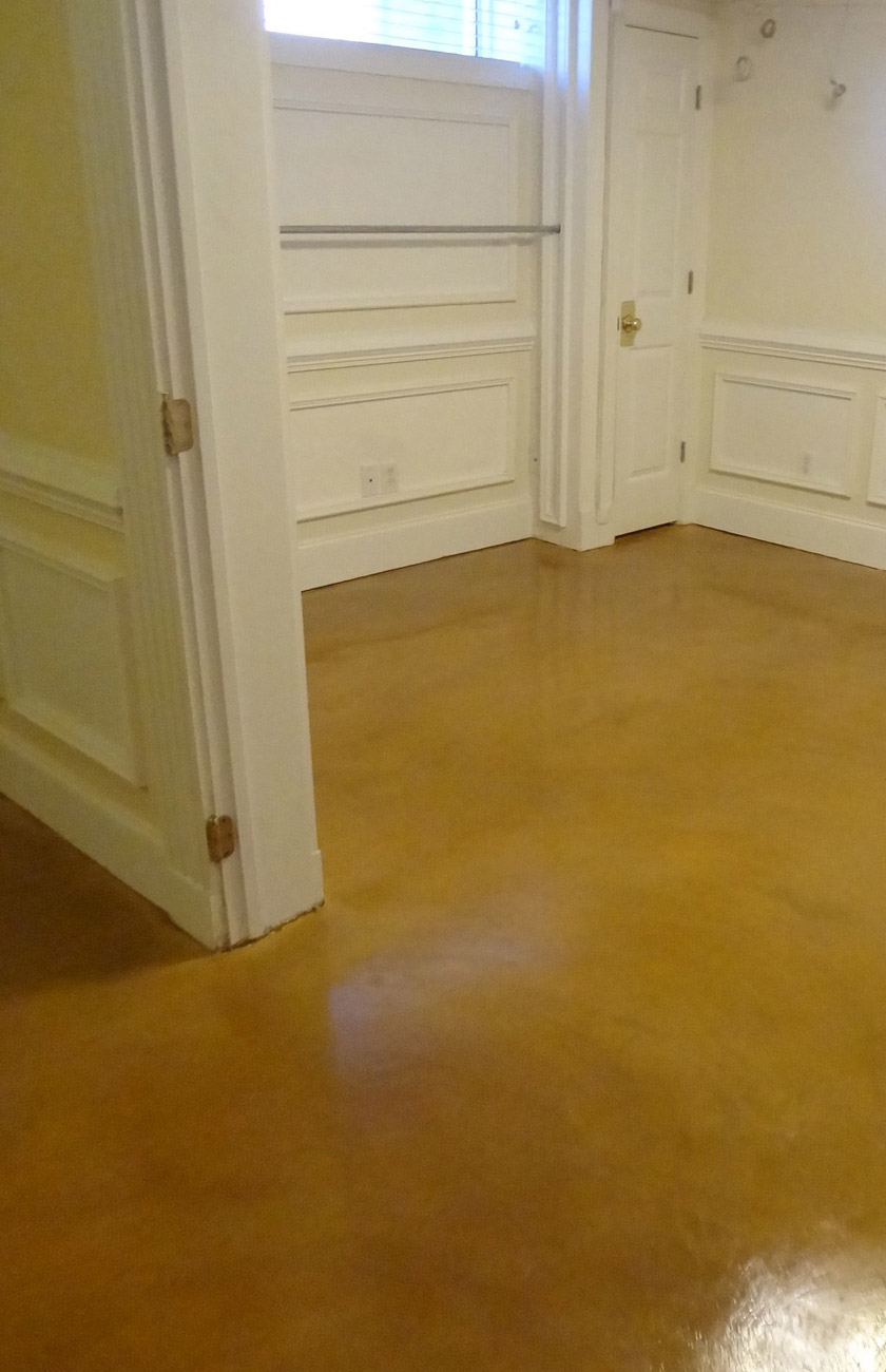 Light Brown Stained Bedroom Floor