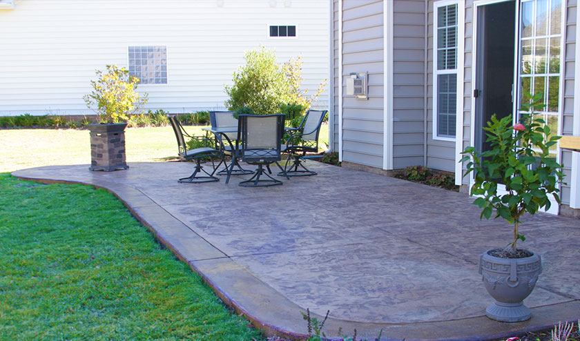 Stamped Gray Patio Stamped Gray Patio