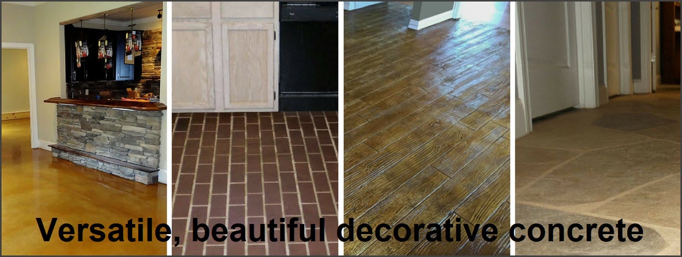 Beautiful decorative concrete flooring 