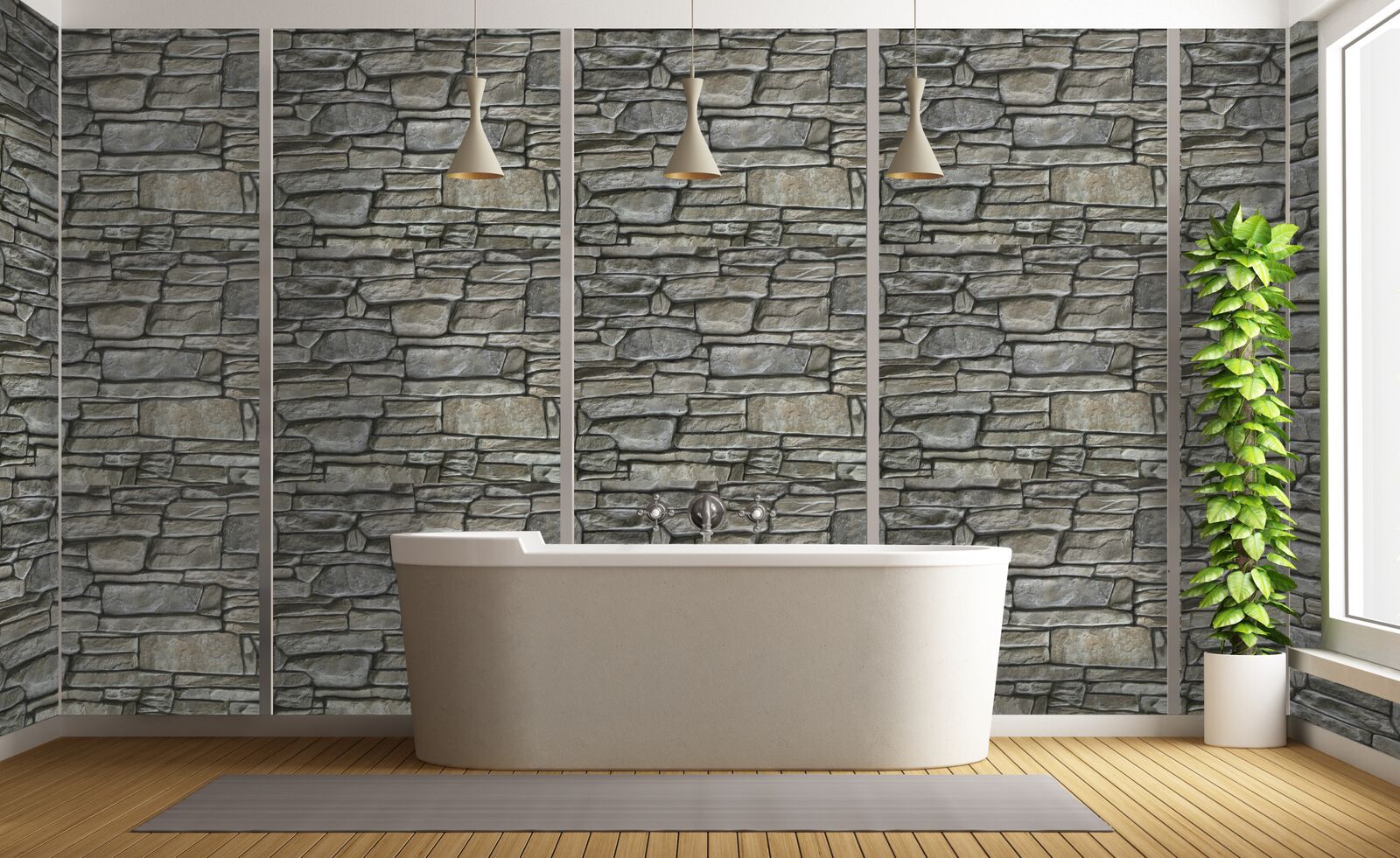 Vertical Faux Stone Concrete Walls Vertical Faux Stone Concrete Walls