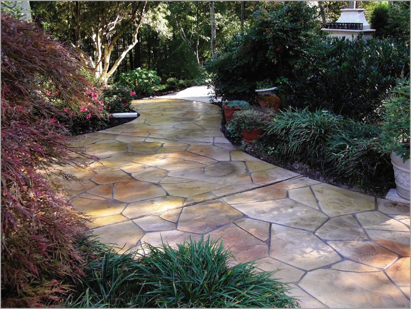 walkway-summer-concrete-flagstone walkway-summer-concrete-flagstone