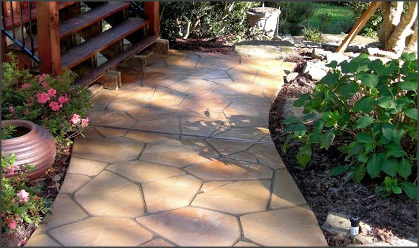 Decorative Concrete Walkway  Decorative Concrete Walkway