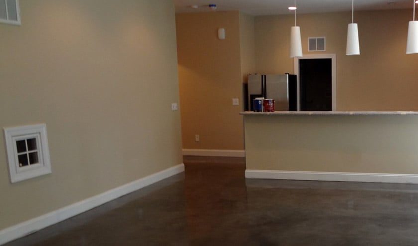 Stained-Interior-empty-living-room-Grey