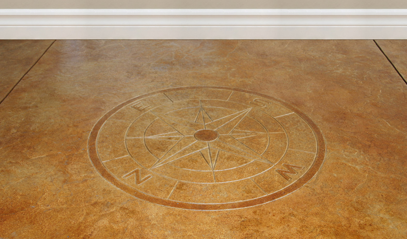 Resurfaced_Stamped_Stained_Basement-Floor_Medallion