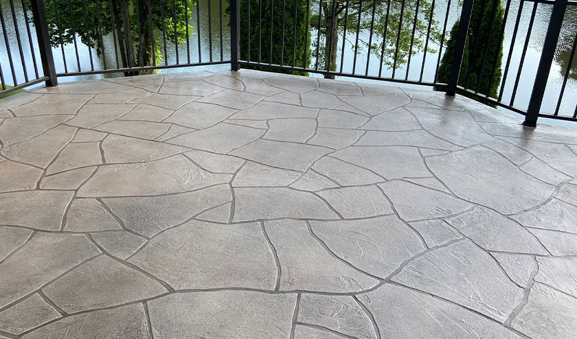 Stamped concrete floor patio2