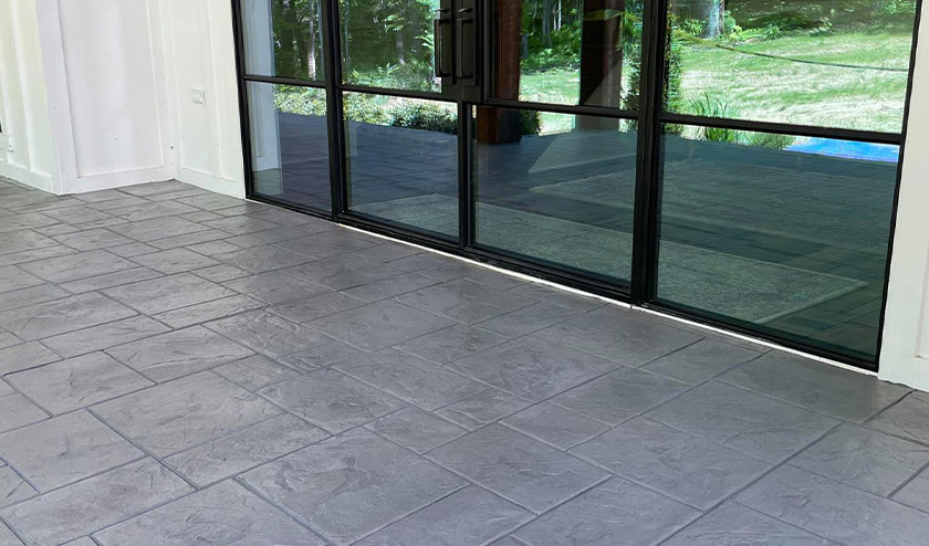 Stamped concrete floor patio3