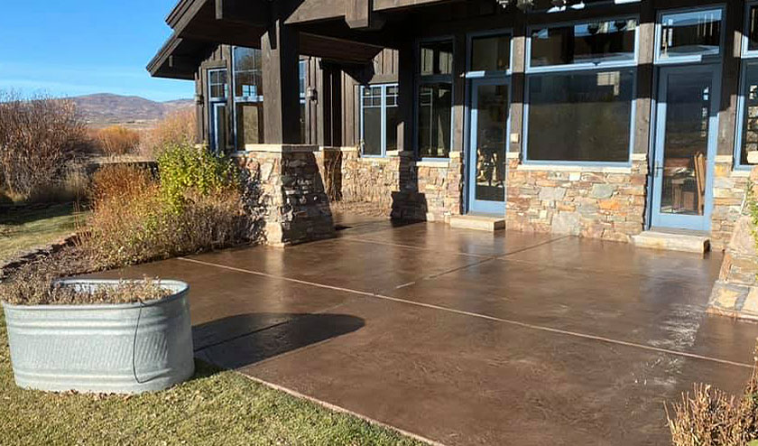 Stamped concrete floor patio4