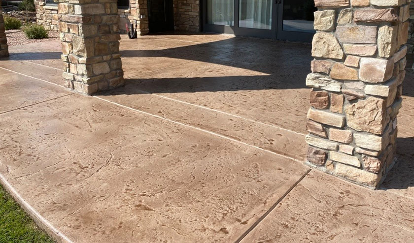 Stamped concrete floor patio5